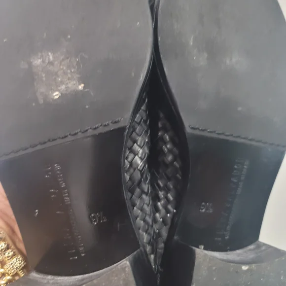 Freda Salvador Black Woven Sandals - Picture 5 of 7